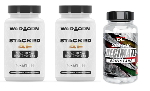 War Torn Labz Stacked AF 8 Week Cycle + 4 Week PCT Bundle ( MK-677 UK)